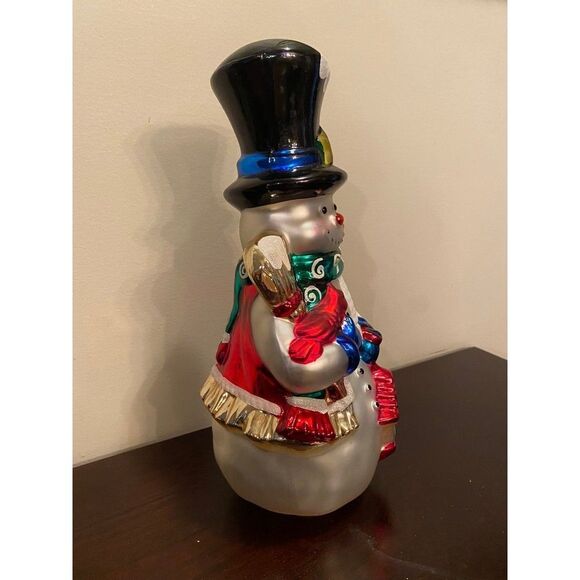 Christopher Radko Snowman Centerpiece | Christmas Collectable Snowman - Picture 2 of 6
